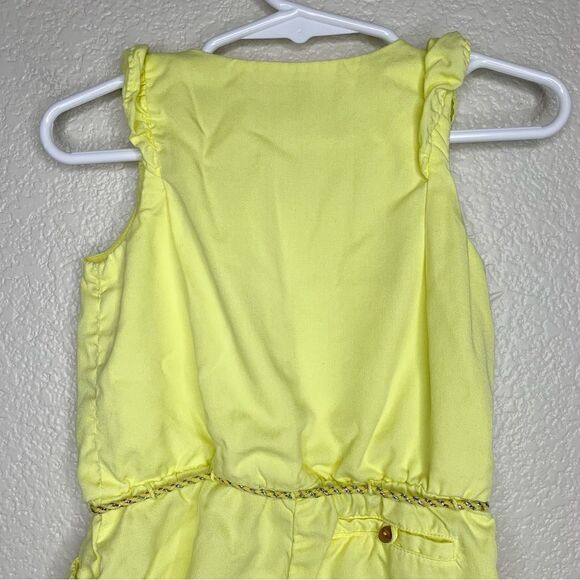 Zara Baby Girl 12-18 Months Ruffle Sleeveless Yellow Romper - Picture 5 of 10